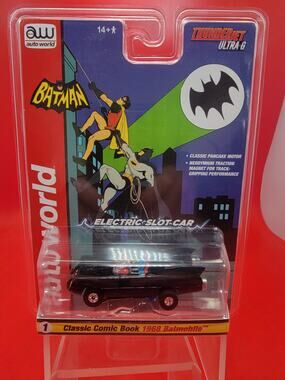 Auto World Thunderjet Ultra G 1968 Batmobile Classic Comic Book HO Slot Car